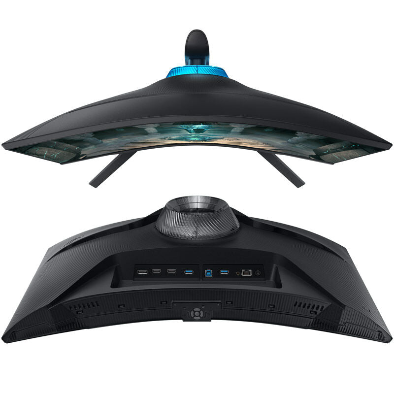 Samsung Odyssey G6 G65B curved gamingskjerm sideprofil