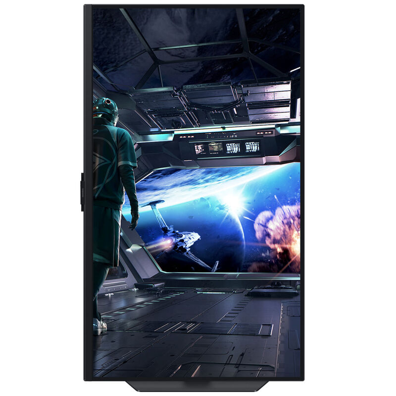 Samsung Odyssey G7 G70D gamingskjerm 32" montert på skrivebord