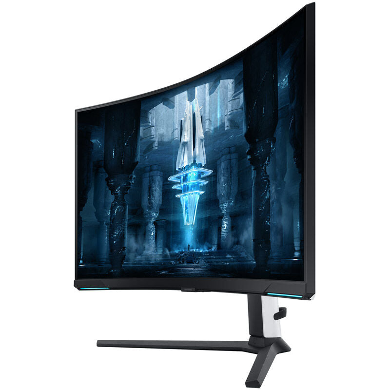 Samsung Odyssey Neo G8 G85NB 32" 4K gamingskjerm nærbilde av skjermoverflate