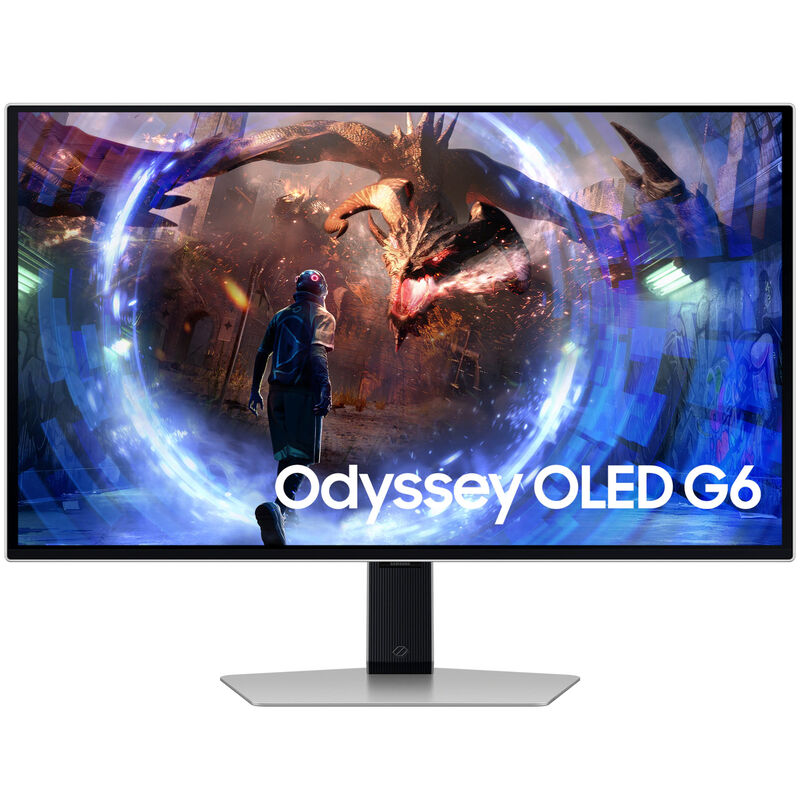 Samsung Odyssey OLED G6 G60SD 27" gamingskjerm bakside med belysning