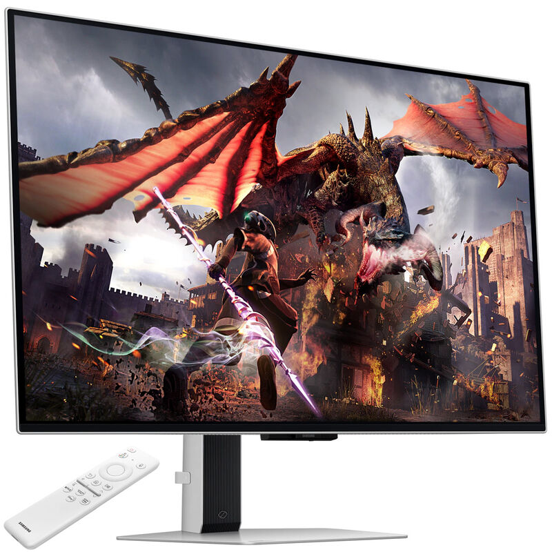 Samsung Odyssey OLED G8 G80SD 32" gamingskjerm forfra