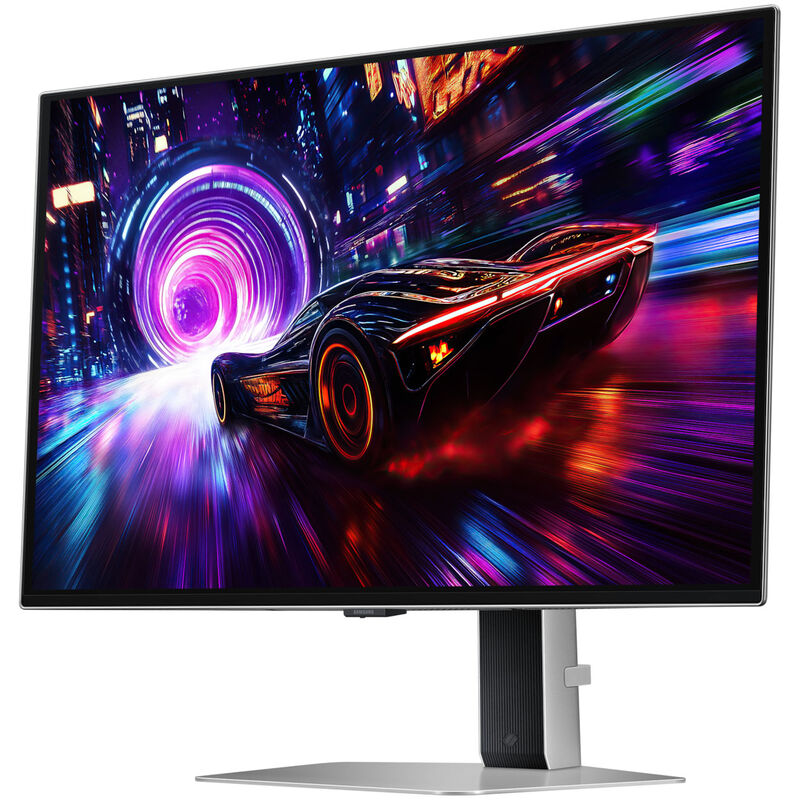 Detalj av Samsung Odyssey OLED G8 G81SF gamingskjerm skjermflate
