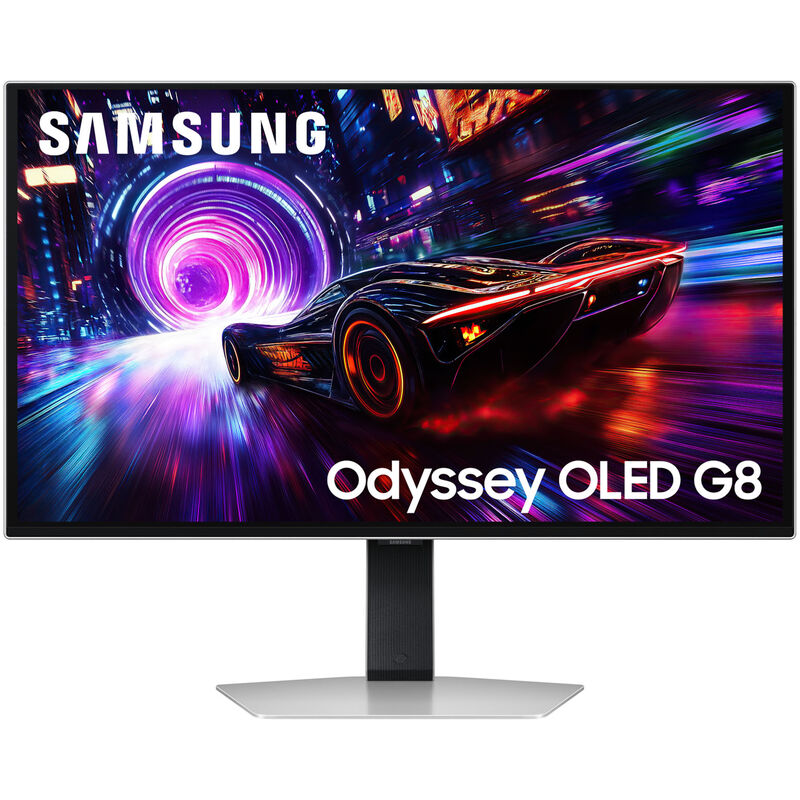 Samsung Odyssey OLED G8 G81SF gamingskjerm forfra