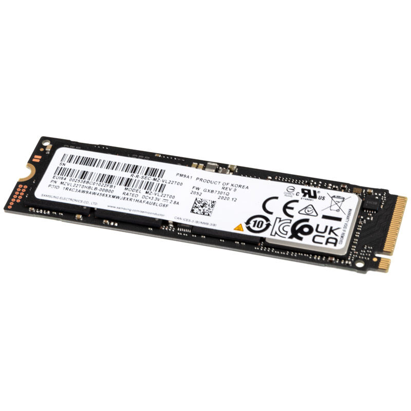 Samsung PM9A1 NVMe SSD 1 TB PCIe 4.0 M.2 2280 bulk forfra
