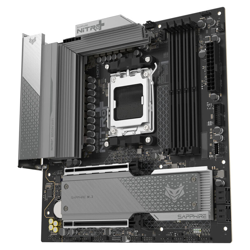 Sapphire Nitro+ B850M WiFi hovedkort bakside