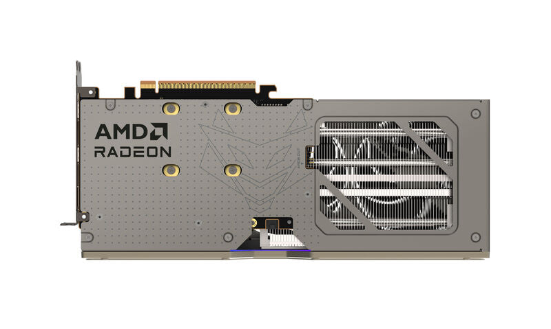 Sideprofil av Sapphire Nitro+ RX 9060 XT Gaming OC grafikkort