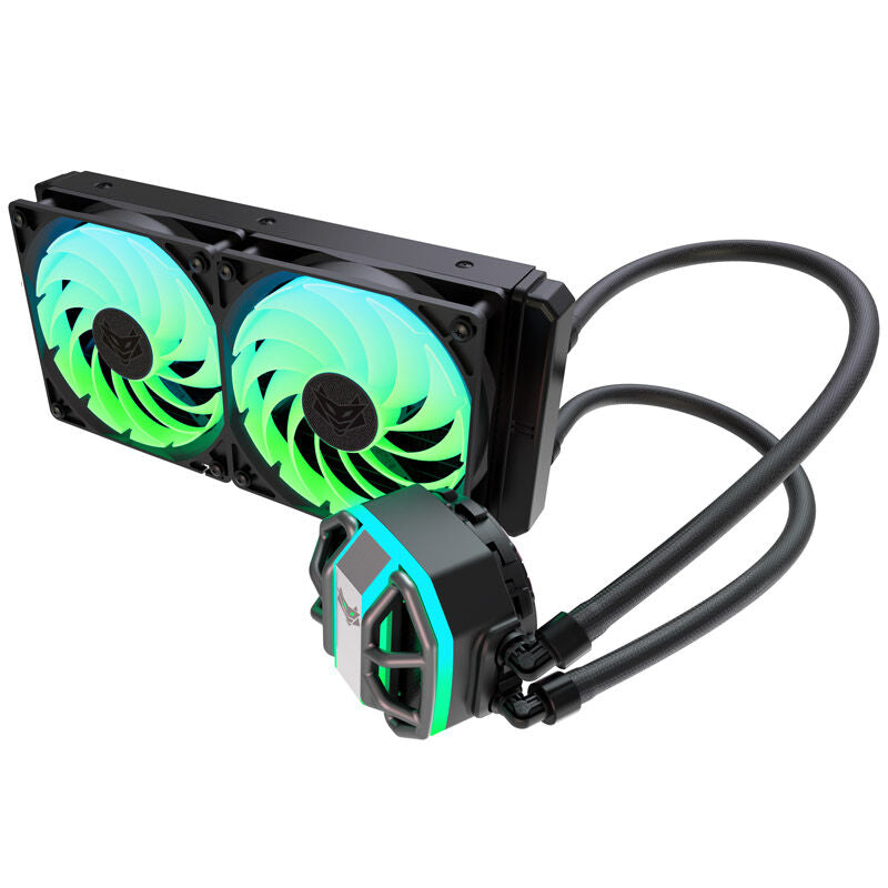 Sapphire Nitro+ S240-A AIO vannkjøling 240 mm ARGB svart forfra