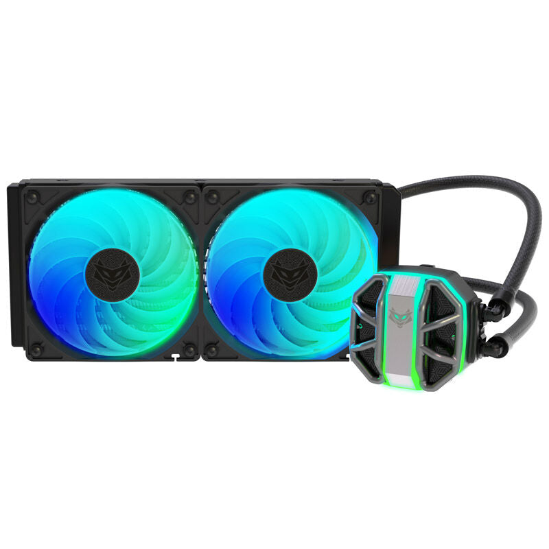 Sapphire Nitro+ S240-A AIO vannkjøling 240 mm ARGB svart bakside