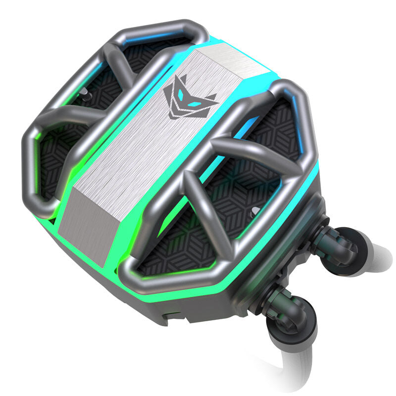 Slangene på Sapphire Nitro+ S240-A AIO vannkjøling med nylon-sleeves