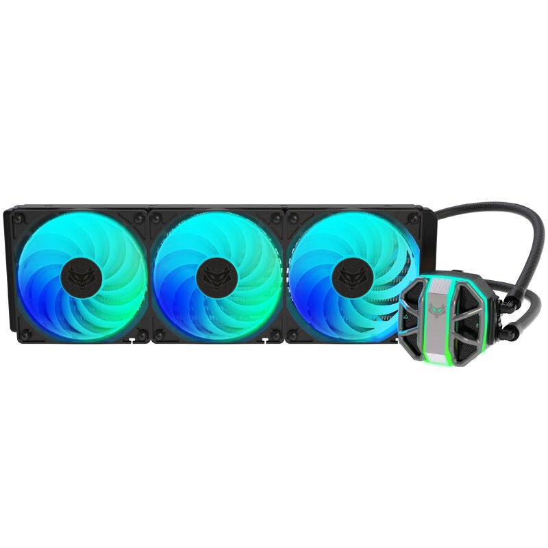 Sapphire Nitro+ S360-A AIO vannkjøling bakside
