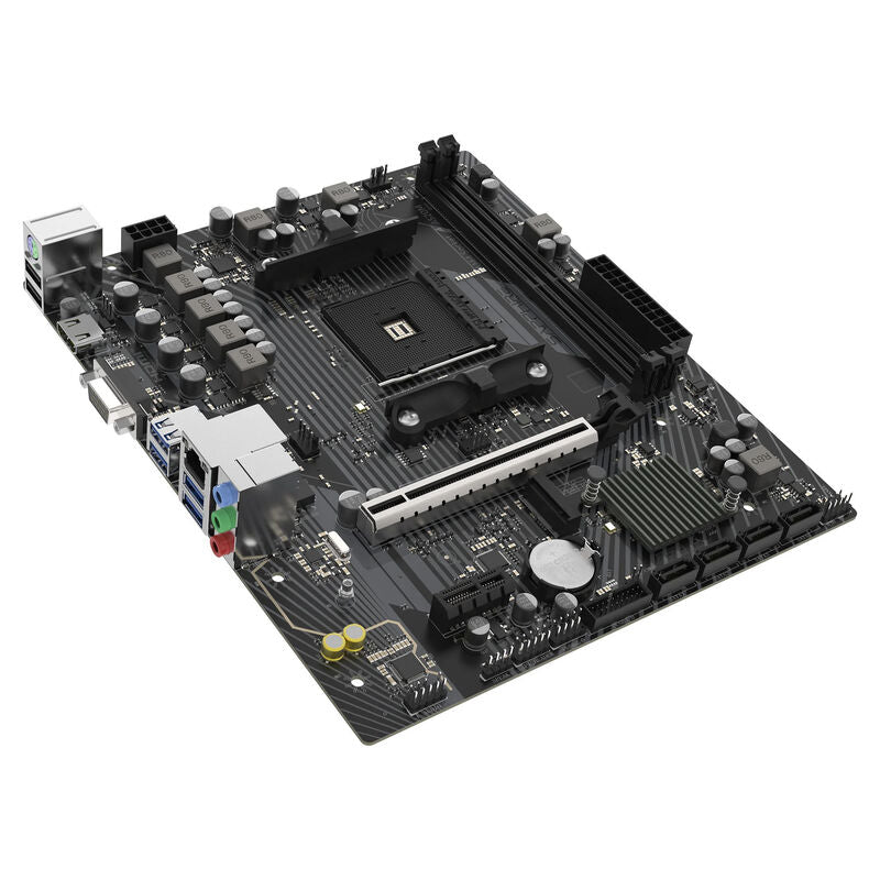 Nærbilde av PCIe 3.0 x16 slot på Sapphire Pulse A520M-E
