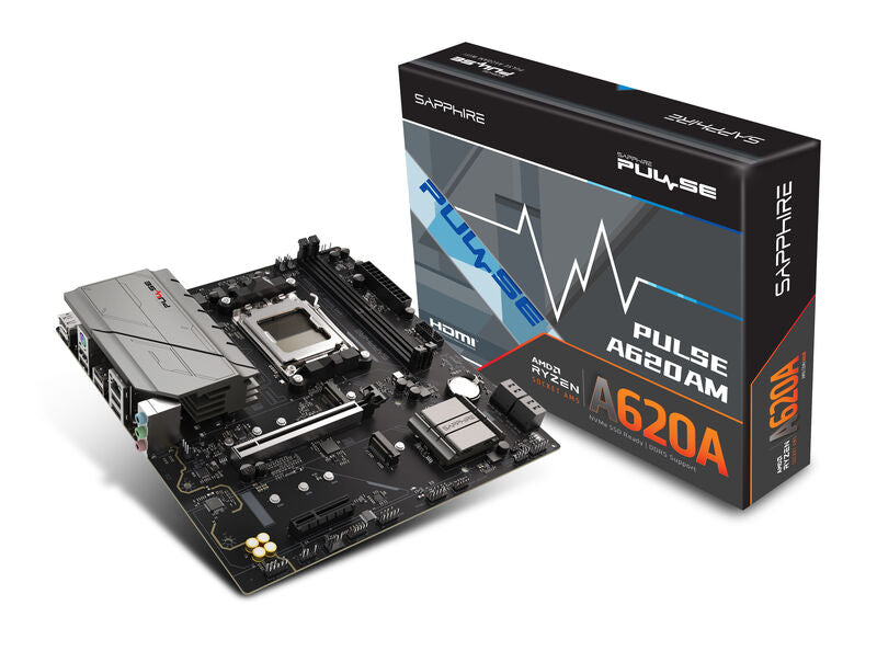 Sapphire Pulse A620AM hovedkort forfra
