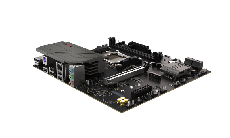 Sapphire Pulse A620AM hovedkort med M.2 SSD installert
