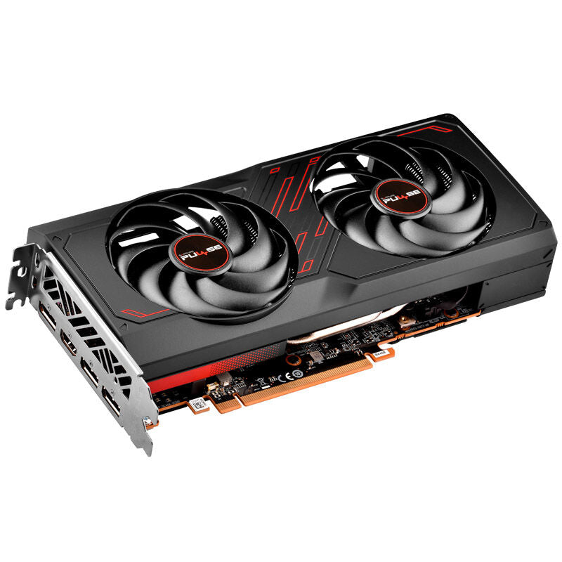 Sapphire Pulse Radeon RX 7600 Gaming grafikkort bakside