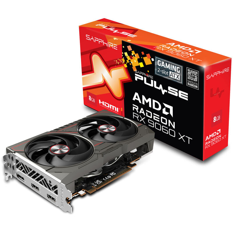 Sapphire Pulse RX 9060 XT Gaming grafikkort forfra