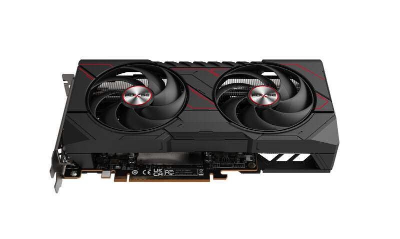Sapphire Pulse RX 9060 XT Gaming OC grafikkort med tilkoblinger