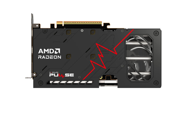 Sapphire Pulse RX 9060 XT Gaming OC grafikkort kjølesystem