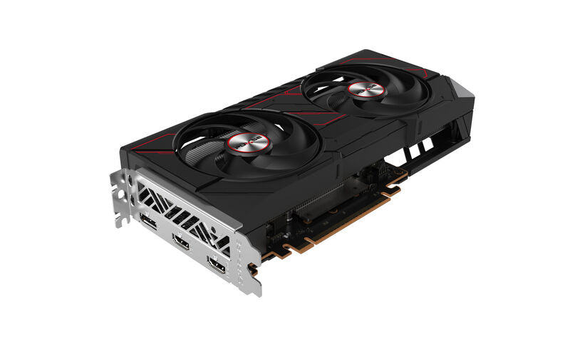 Detalj av tilkoblinger på Sapphire Pulse RX 9060 XT Gaming OC
