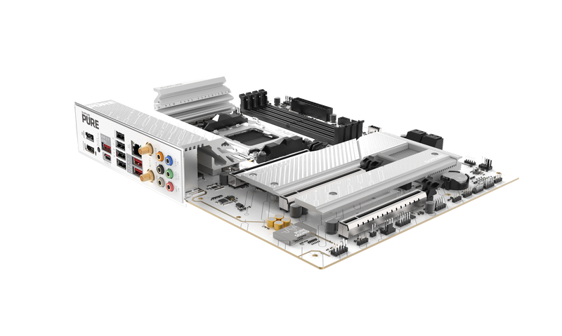 Sapphire Pure B850A WiFi7 hovedkort oversikt