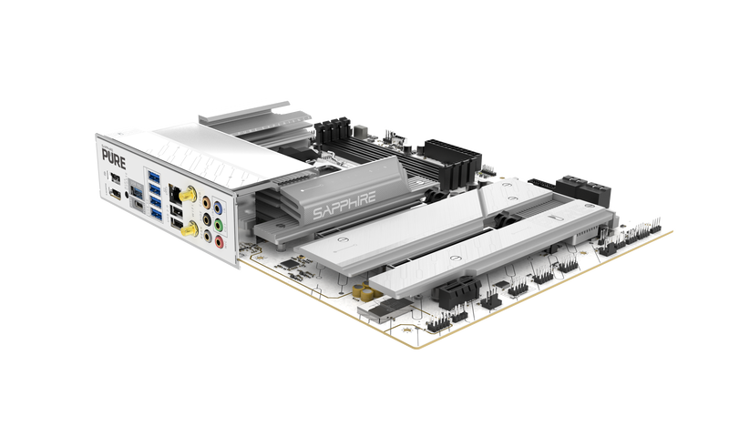 Sapphire Pure X870A WiFi7 hovedkort med RGB-belysning aktivert