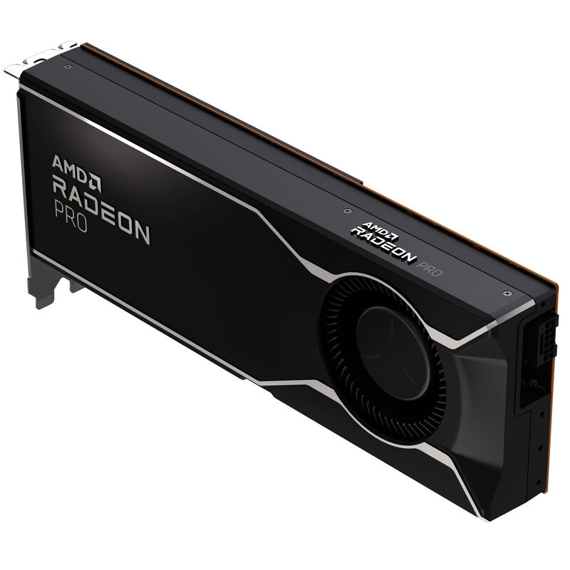Nærbilde av kjøledesign på Sapphire Radeon AI Pro R9700 grafikkort