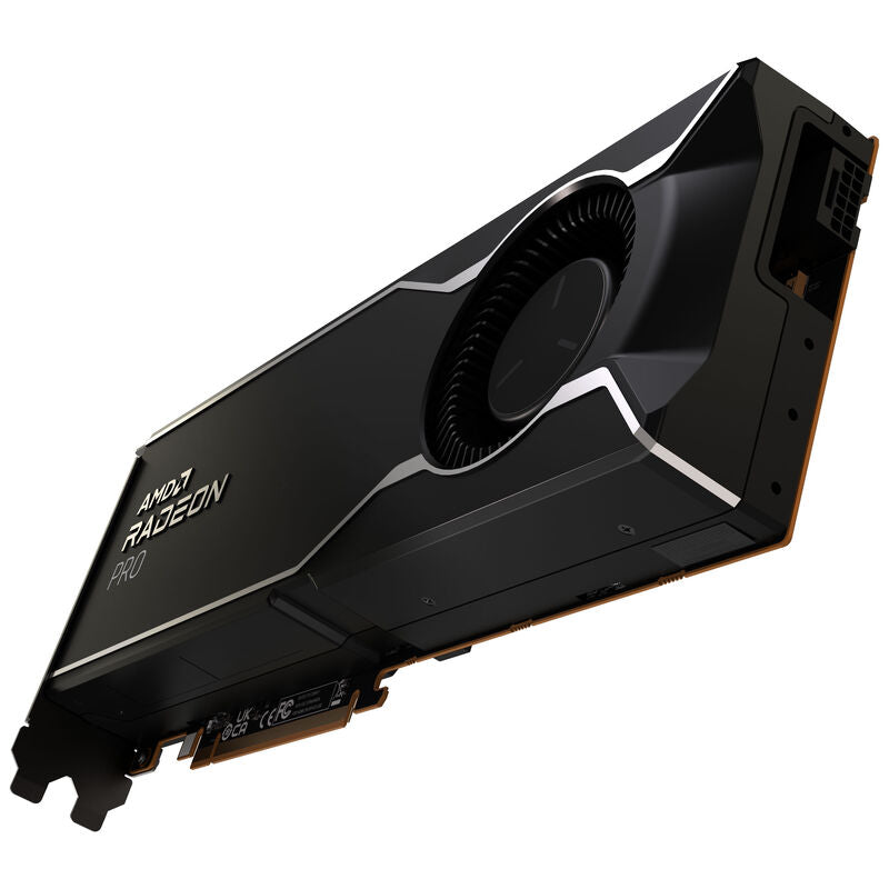Sapphire Radeon AI Pro R9700 grafikkort med DisplayPort-tilkoblinger