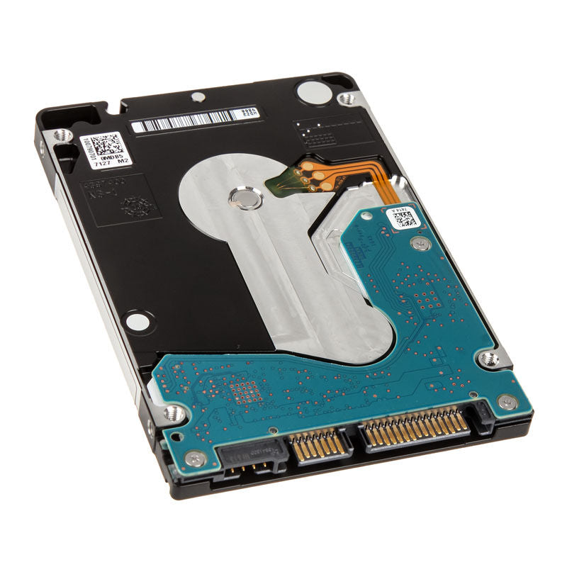 Seagate BarraCuda harddisk 2,5 tommer nærbilde av tilkobling