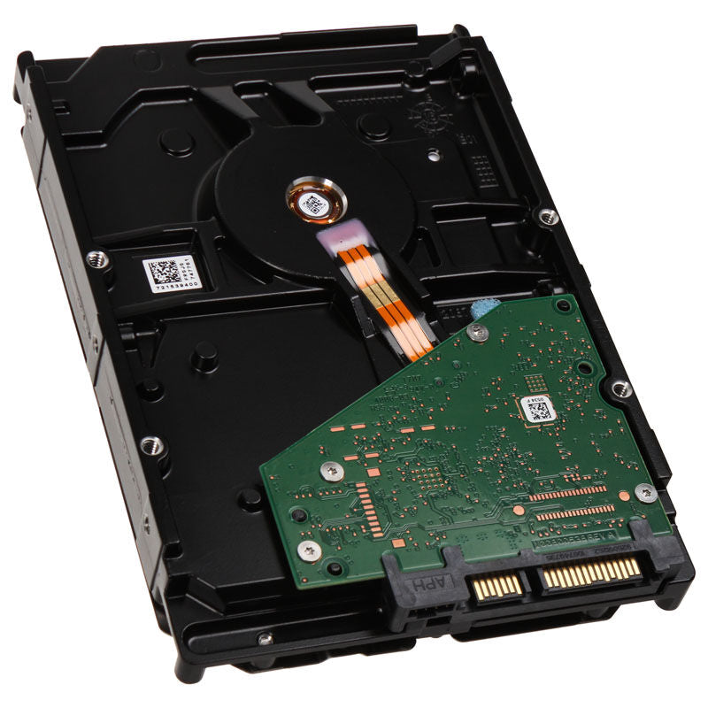 Seagate BarraCuda 3,5" harddisk 4 TB nærbilde av etikett