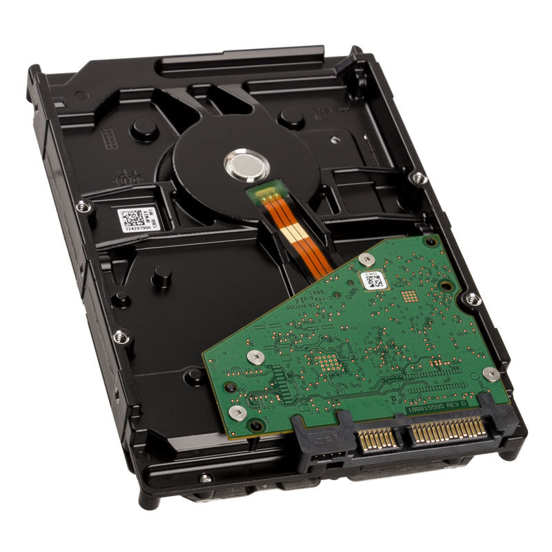 Seagate BarraCuda Compute harddisk 2 TB nærbilde av tilkobling