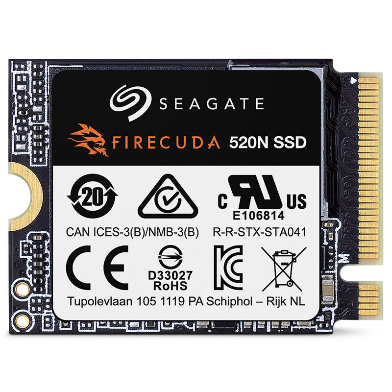 Seagate FireCuda 520N NVMe SSD 2 TB montert i en enhet