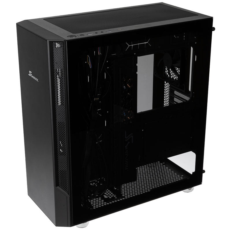 Seasonic Arch Q503 kabinett midtårn detalj av temperert glass
