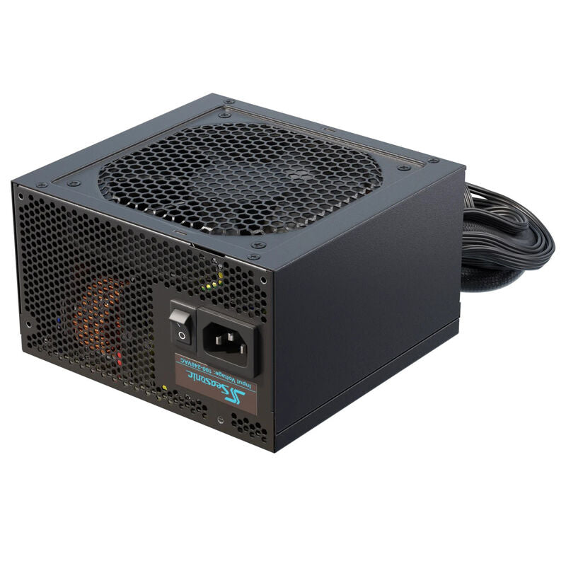 Seasonic G12 GM strømforsyning 750 W 80 PLUS Gold semi-modulær svart forfra