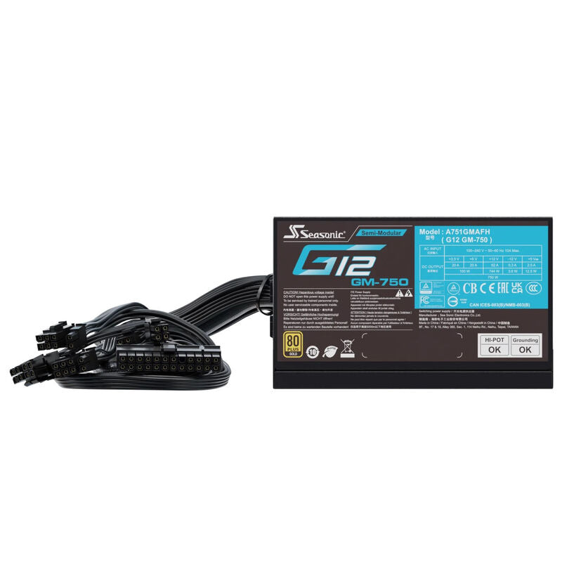Montert Seasonic G12 GM strømforsyning i gaming-PC