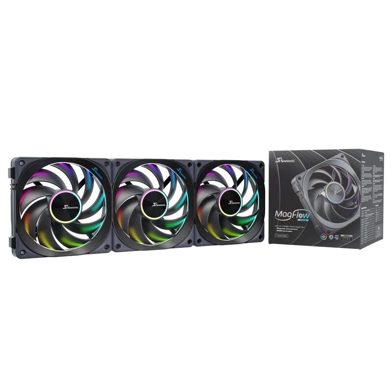 Seasonic MagFlow 1225 ARGB PWM vifte 120 mm forfra