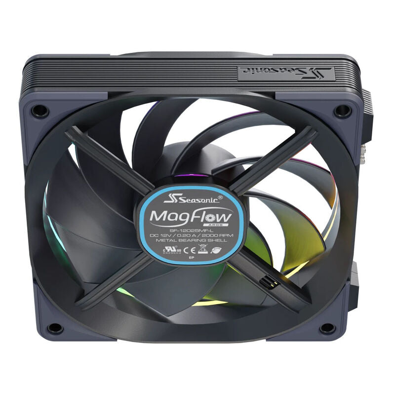 Seasonic MagFlow 1225 ARGB PWM vifte 120 mm kabeltilkobling