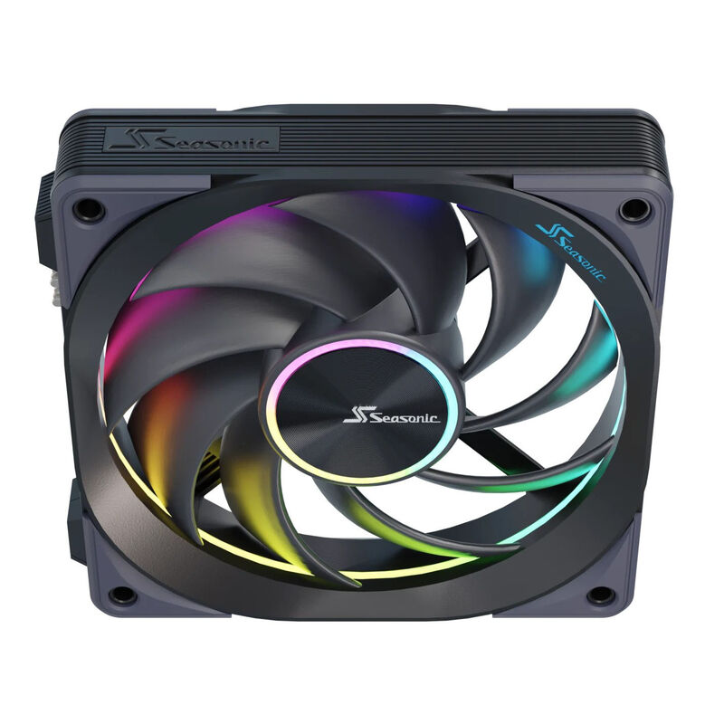 Seasonic MagFlow 1225 ARGB PWM vifte 120 mm montert i PC