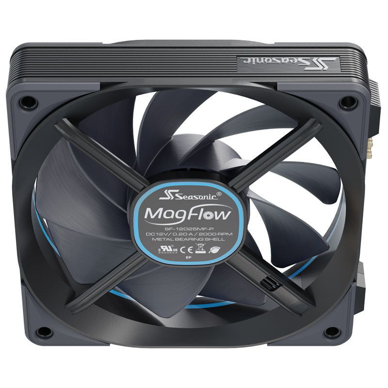Montert Seasonic MagFlow 1225 PWM vifte 120 mm svart i PC