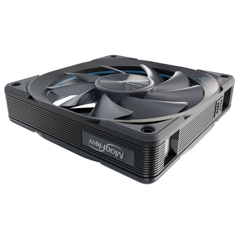 Seasonic MagFlow 1225 PWM vifte 120 mm svart sideprofil