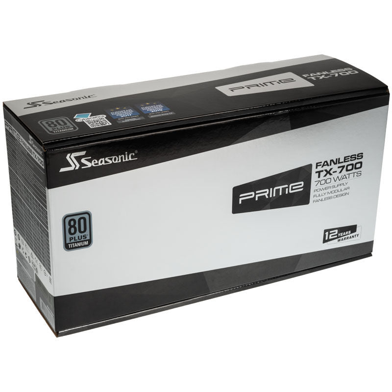 Seasonic Prime Fanless TX strømforsyning 700 W sideprofil