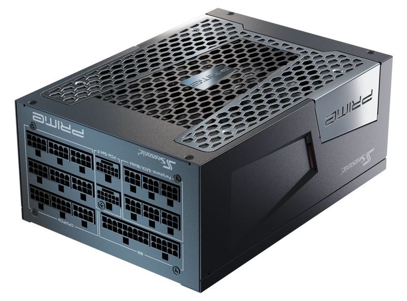 Nærbilde av Seasonic Prime PX-2200 kabler