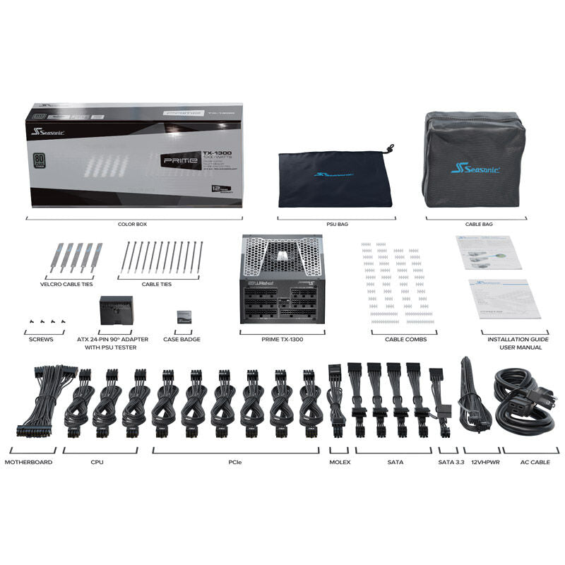 Seasonic Prime TX-1300 koblingspanel