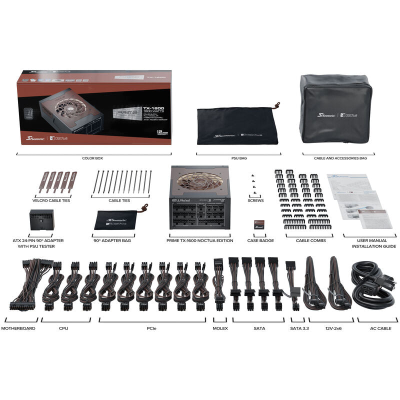 Seasonic Prime TX-1600 Noctua Edition installasjon