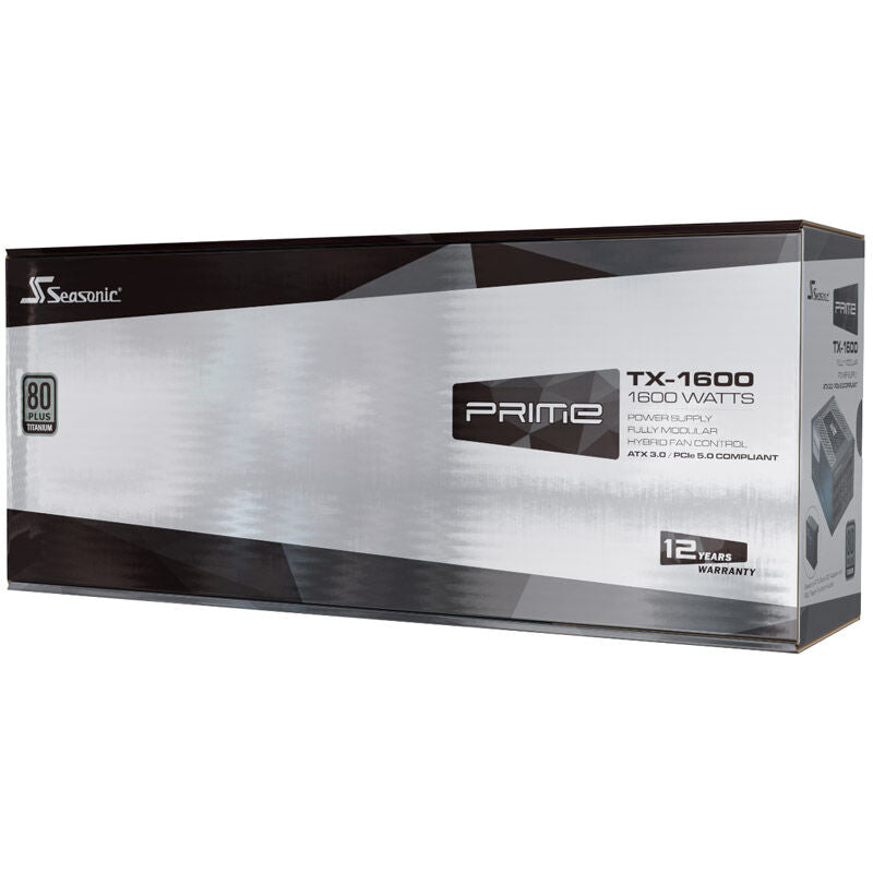 Seasonic Prime TX-1600 strømforsyning sideprofil