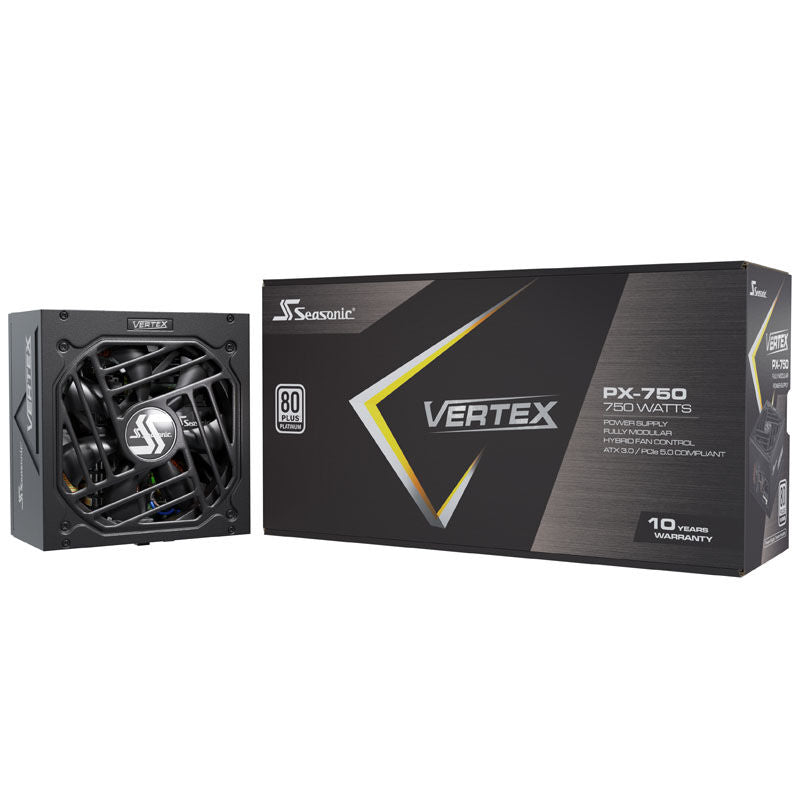 Oversikt over tilkoblingsmuligheter på Seasonic Vertex PX