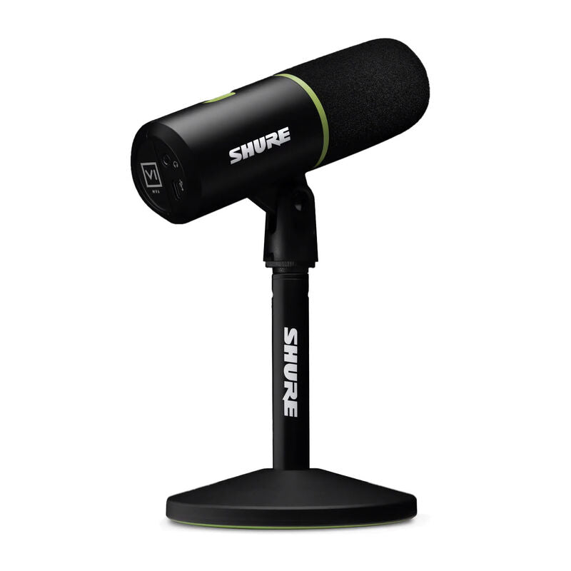 Shure MV6 USB gamingmikrofon USB-C dynamisk svart bakside