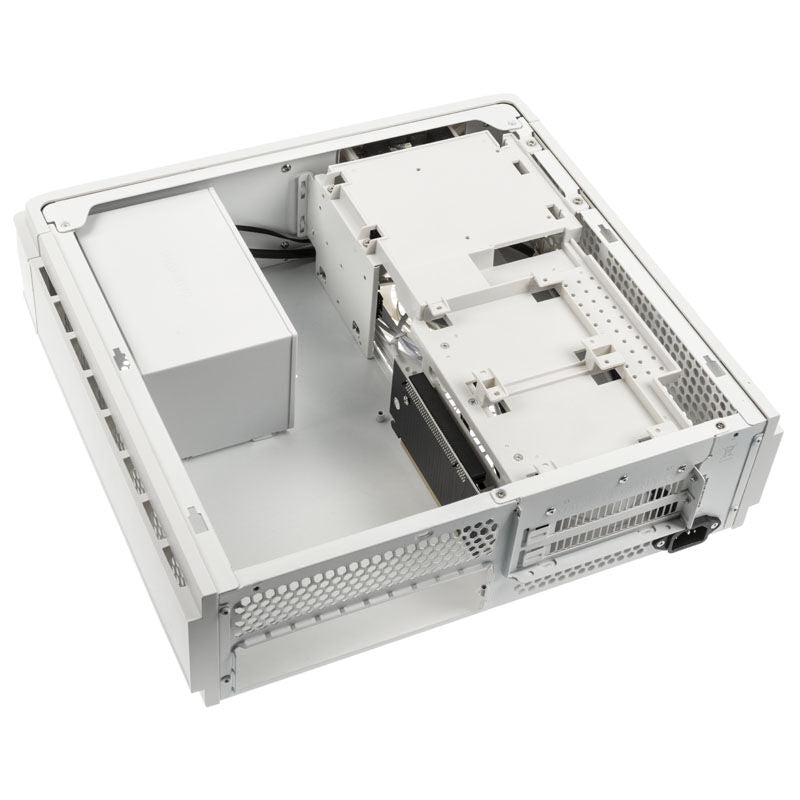 Sidepanel på SilverStone Raven Z RVZ03W-ARGB HTPC-kabinett Mini-ITX hvit