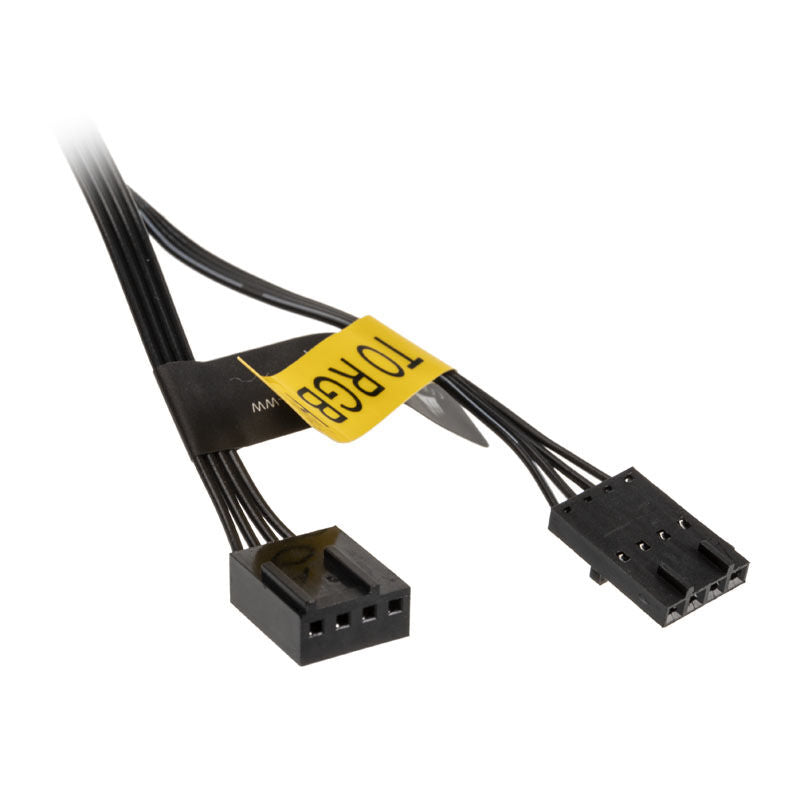 Sideprofil av Corsair iCUE QL140 RGB PWM vifte 2-pack