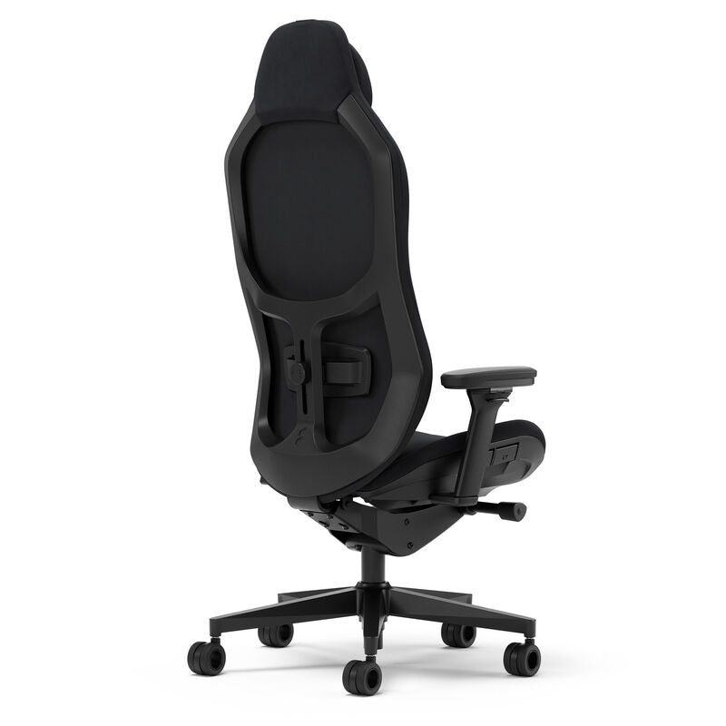 Sideprofil av Fractal Design Refine Alcantara gamingstol svart