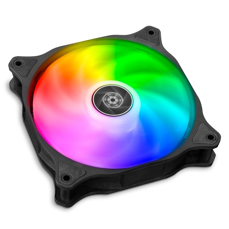 SilverStone Air Blazer 120R vifte 120 mm ARGB PWM svart forfra