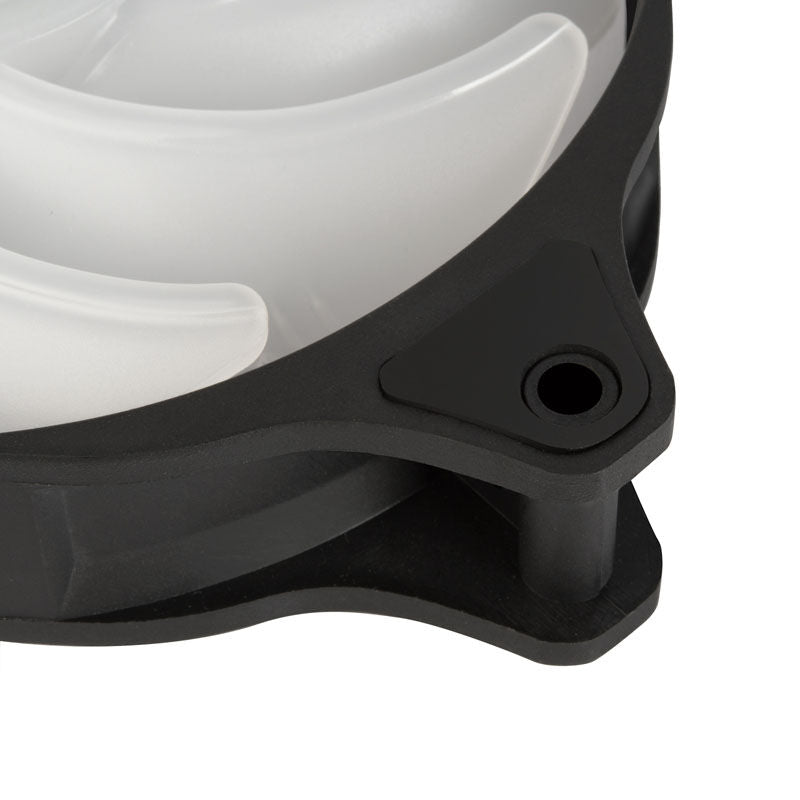 SilverStone Air Blazer 120R vifte nærbilde av 3-pin ARGB-kontakt